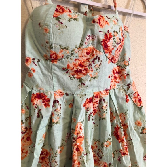 Halter Floral Dress - Picture 2 of 3